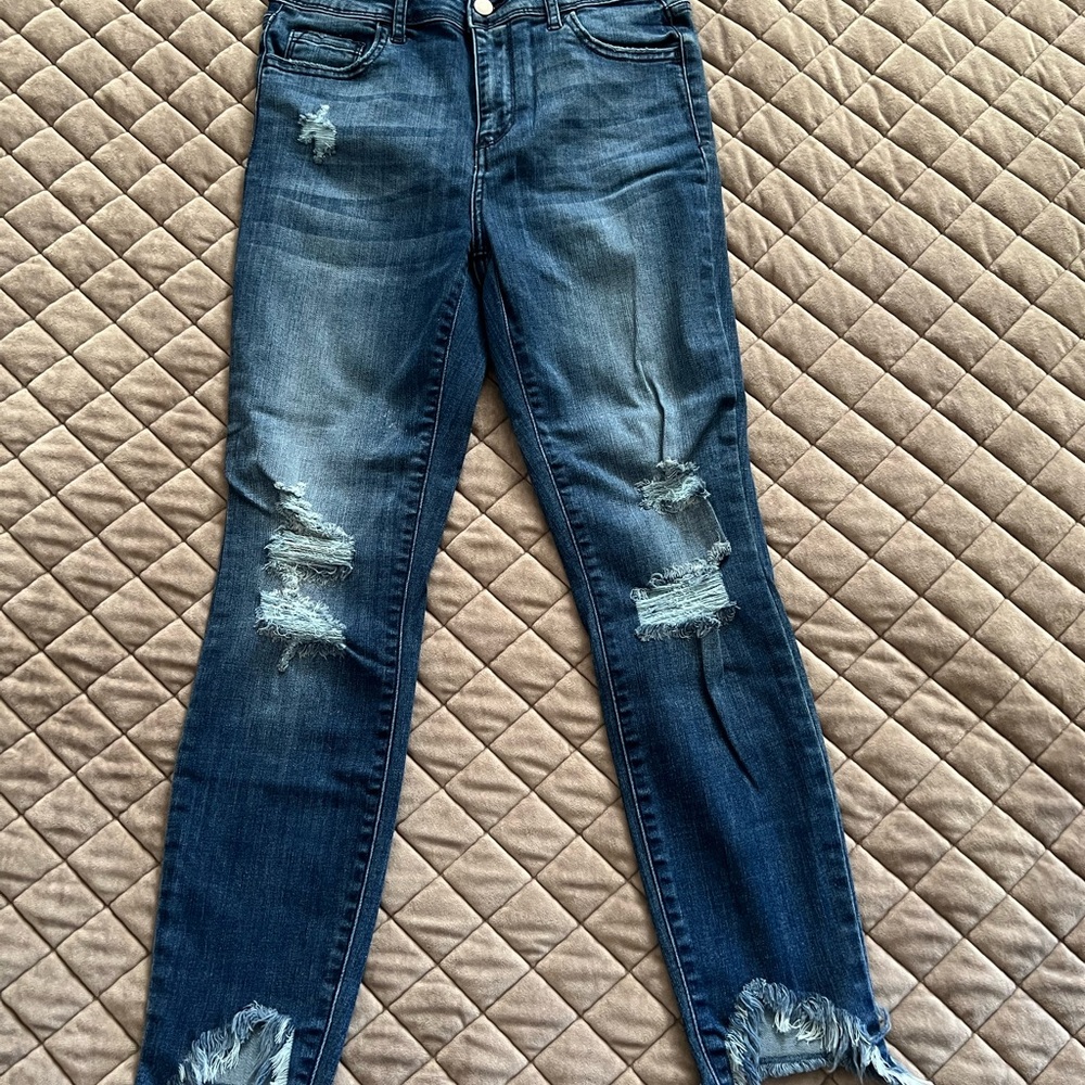 EUC Cello Distressed Blue Jeans